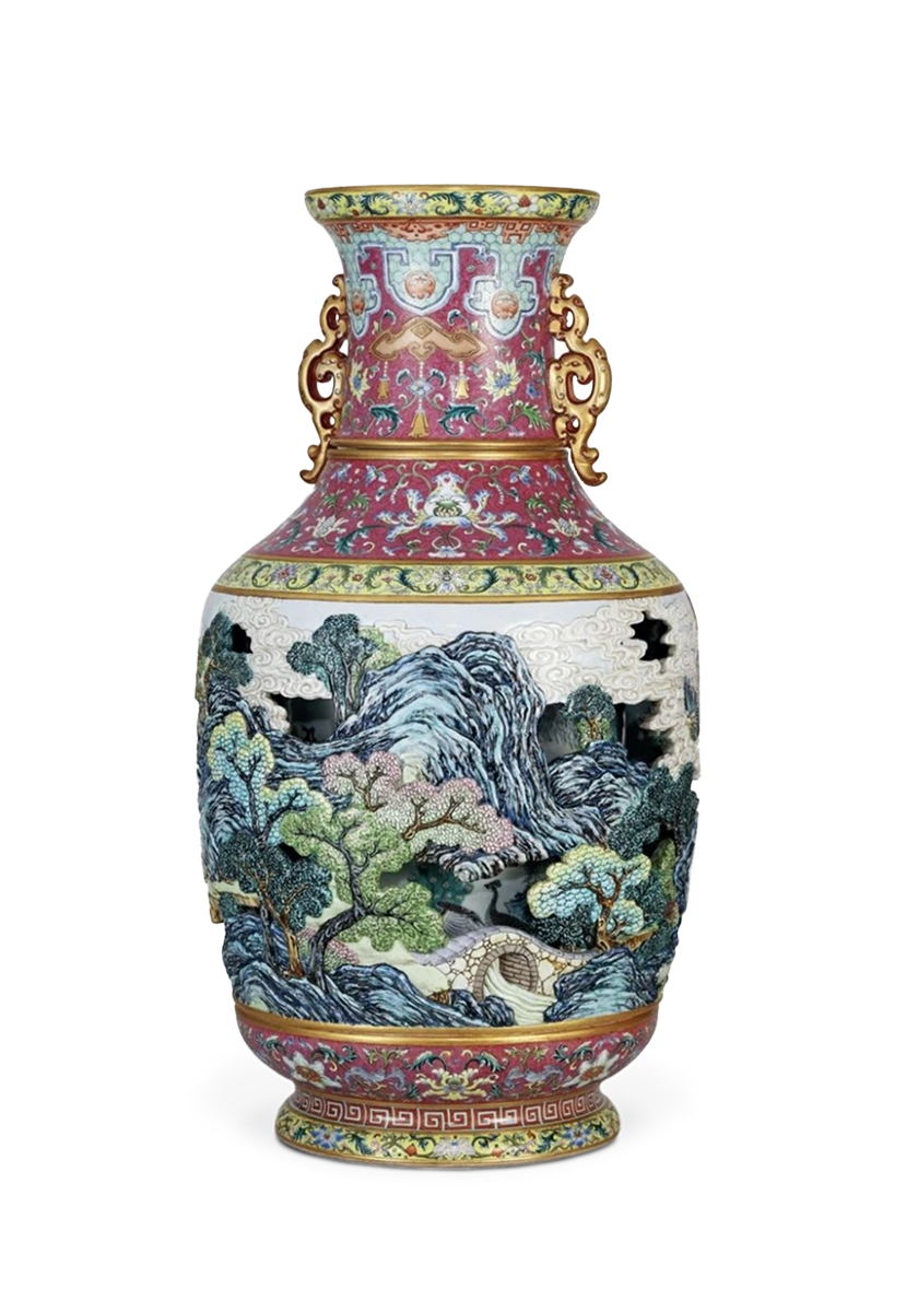 Chinese imperial revolving vase